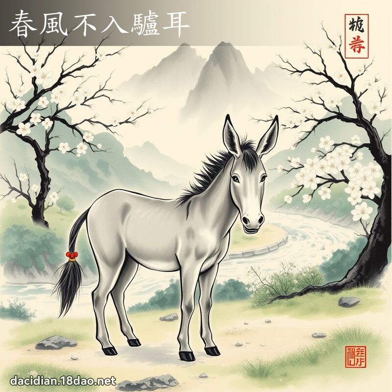 春风不入驴耳 配图