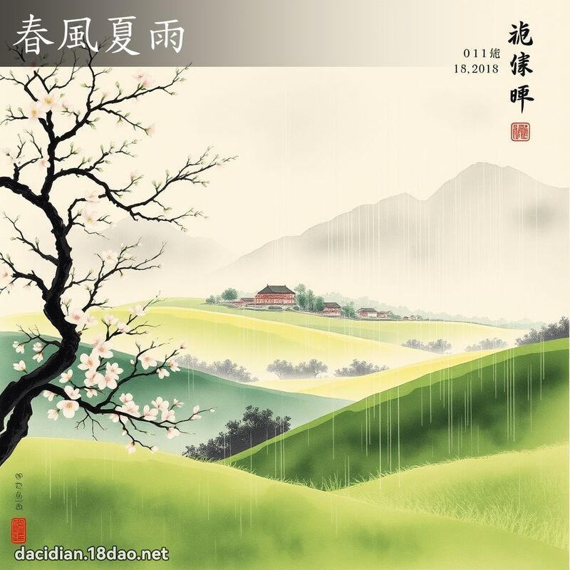 春风夏雨 配图