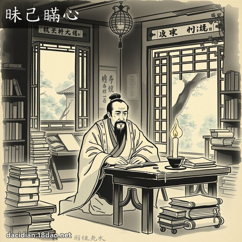 昧己瞒心 配图
