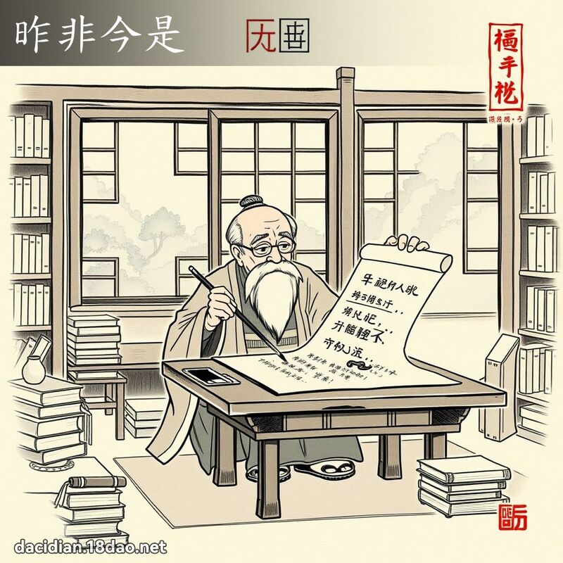 昨非今是 配图