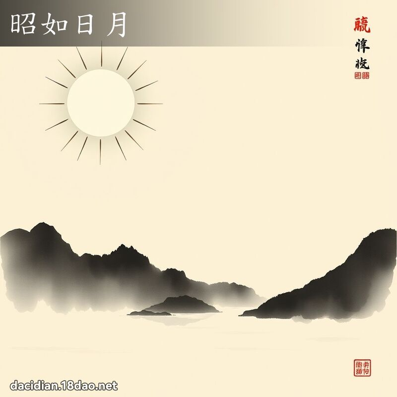 昭如日月 配图