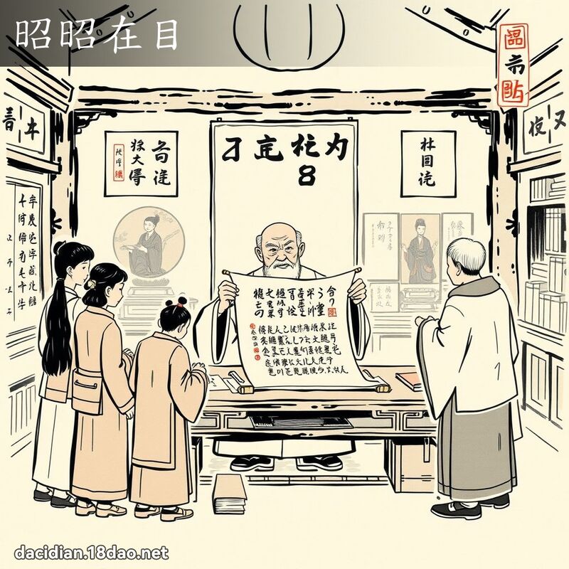 昭昭在目 配图