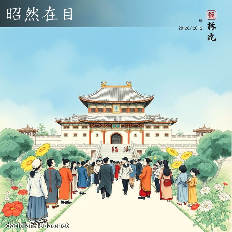 昭然在目 配图