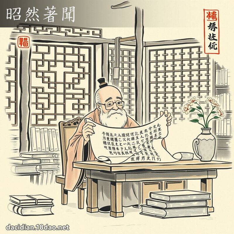 昭然著聞 配图