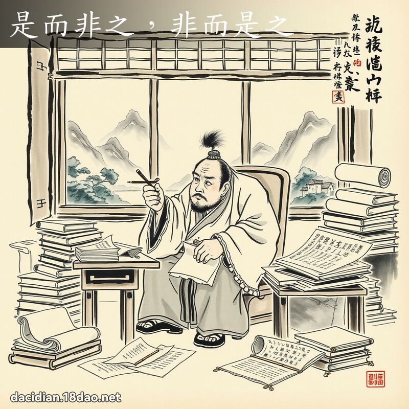 是而非之,非而是之 配图