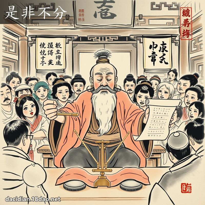 是非不分 配图