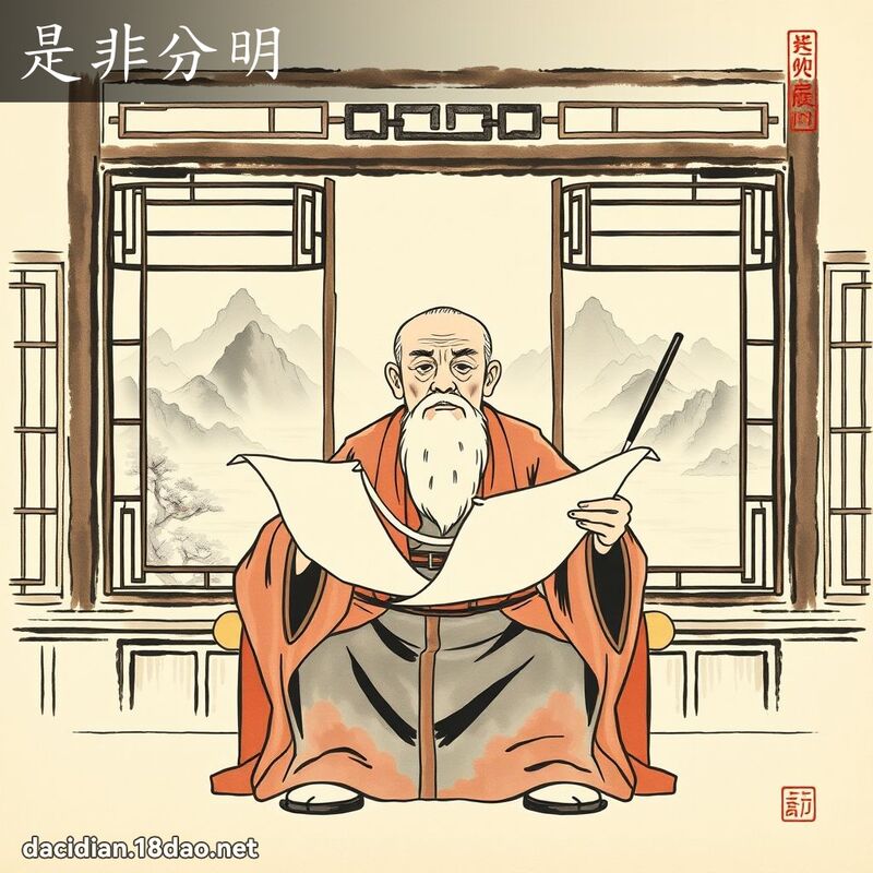 是非分明 配图