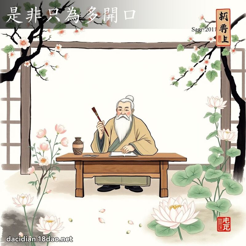 是非只為多開口 配图