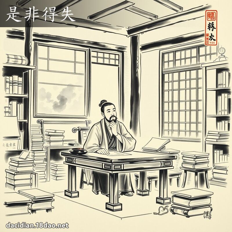 是非得失 配图