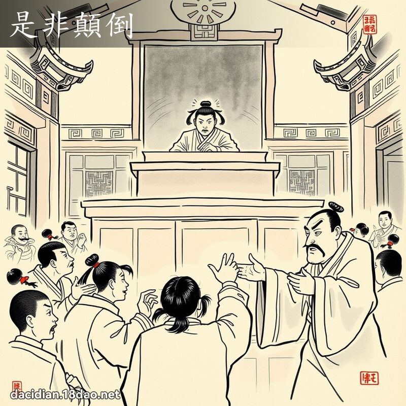 是非顛倒 配图
