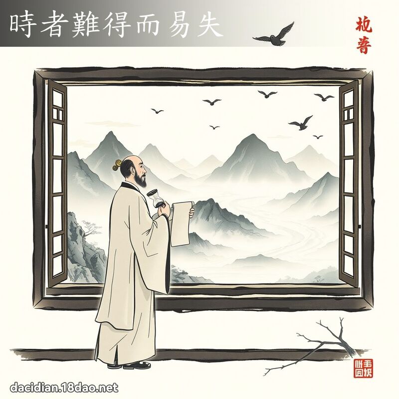 時者難得而易失 配图
