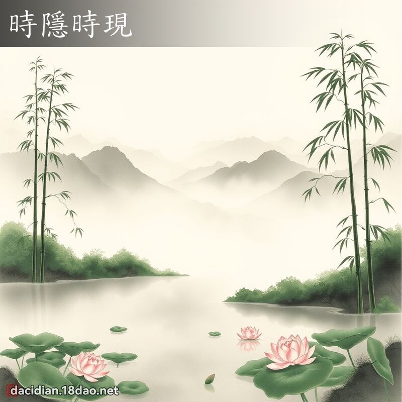 时隱时现 配图