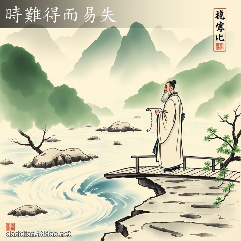 時難得而易失 配图