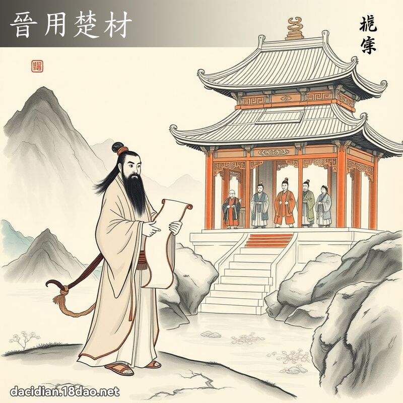 晉用楚材 配图