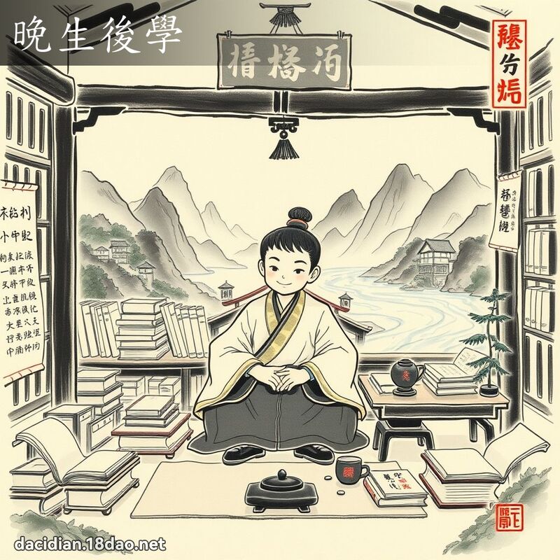 晚生後學 配图