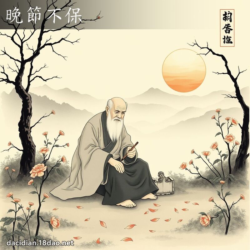 晚節不保 配图