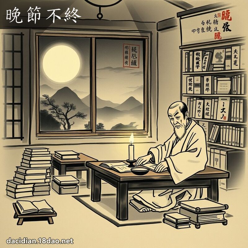 晚節不終 配图