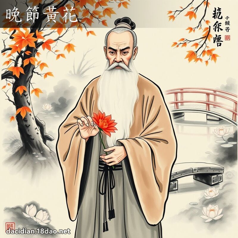 晚節黃花 配图