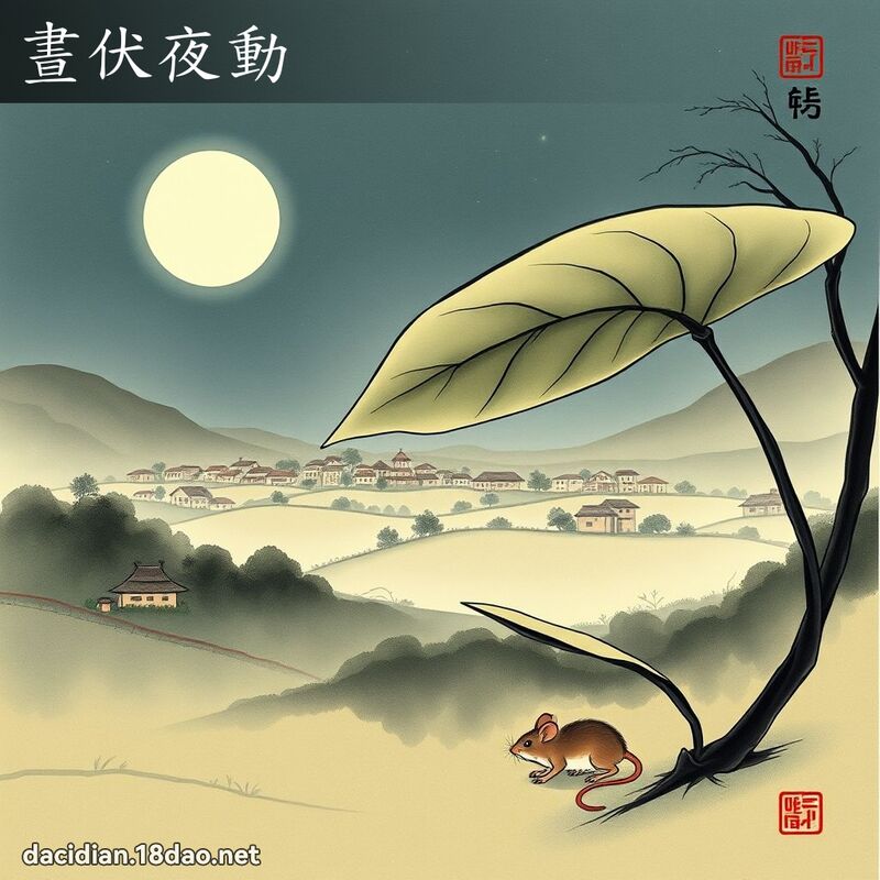 晝伏夜動 配图
