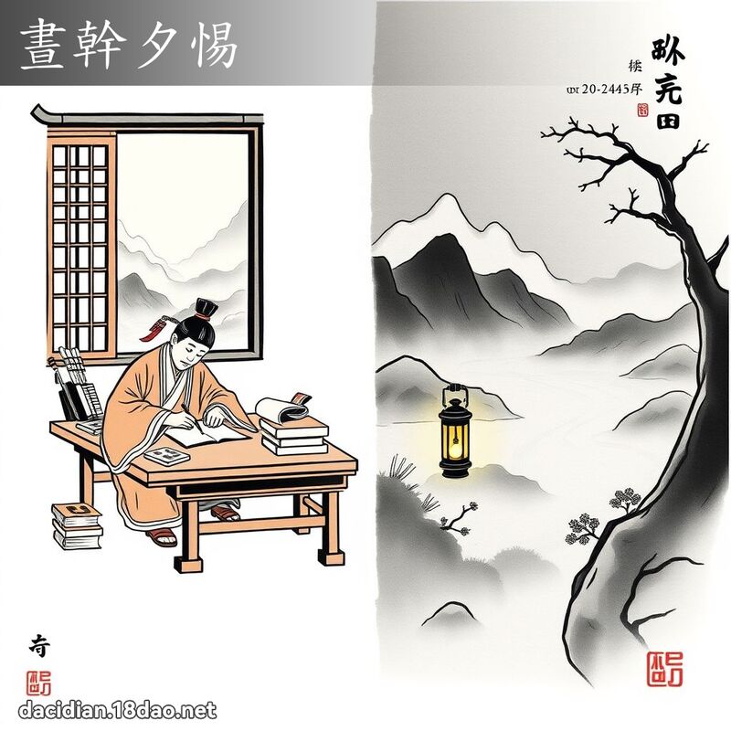 晝幹夕惕 配图