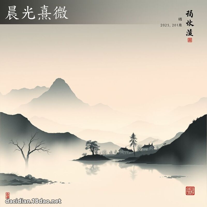晨光熹微 配图
