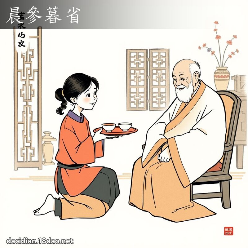 晨參暮省 配图