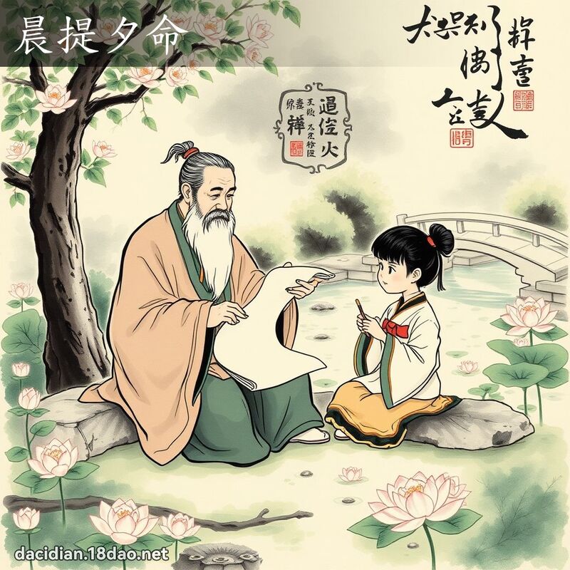 晨提夕命 配图