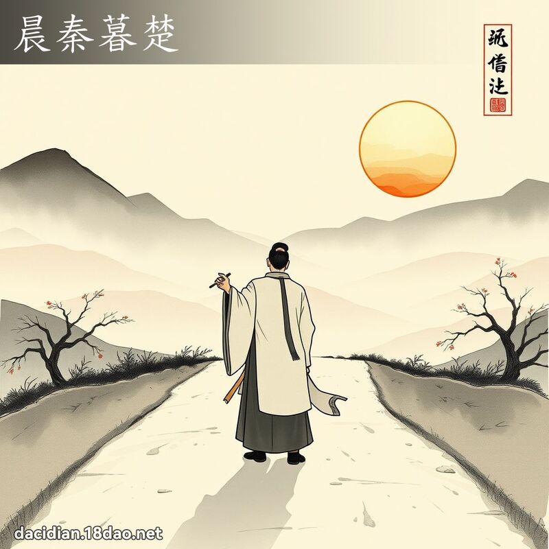 晨秦暮楚 配图