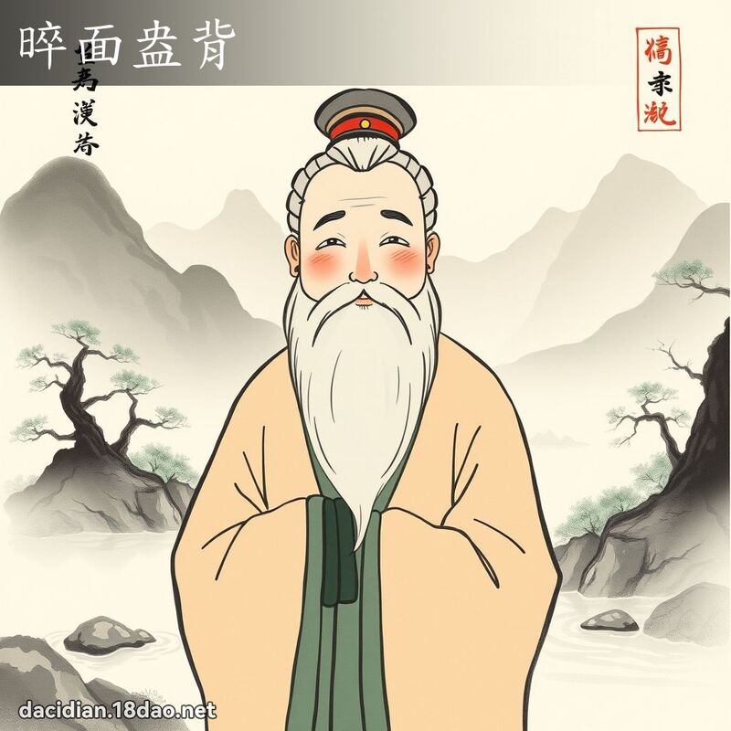 晬面盎背 配图