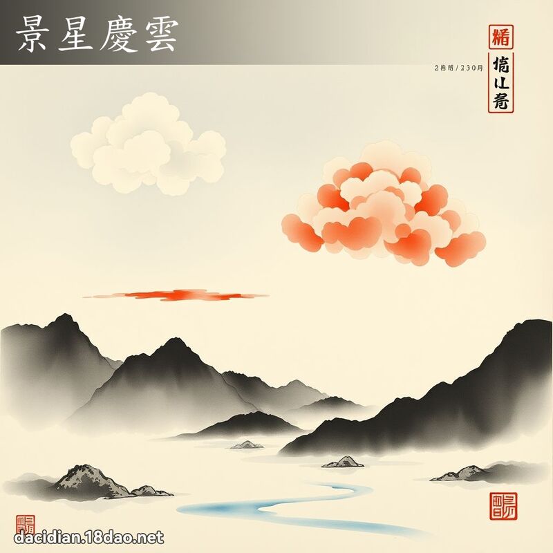 景星慶雲 配图