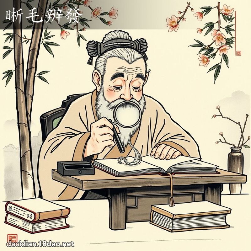 晰毛辨發 配图
