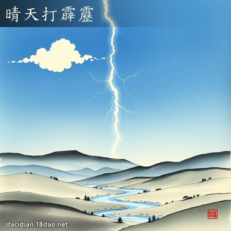 晴天打霹靂 配图