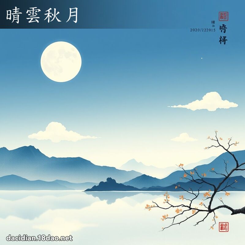 晴雲秋月 配图