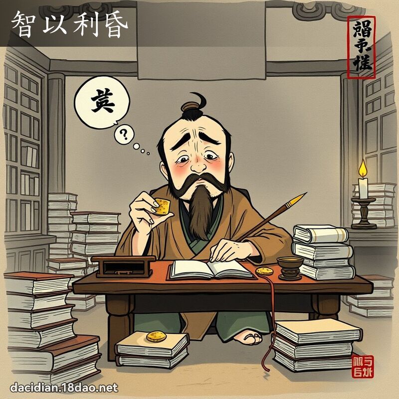 智以利昏 配图