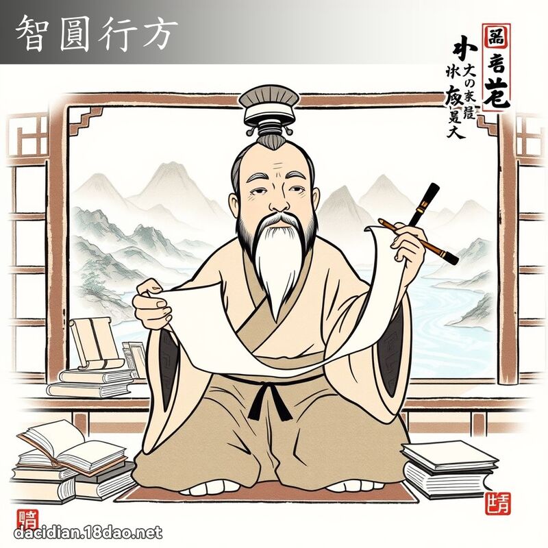 智圓行方 配图