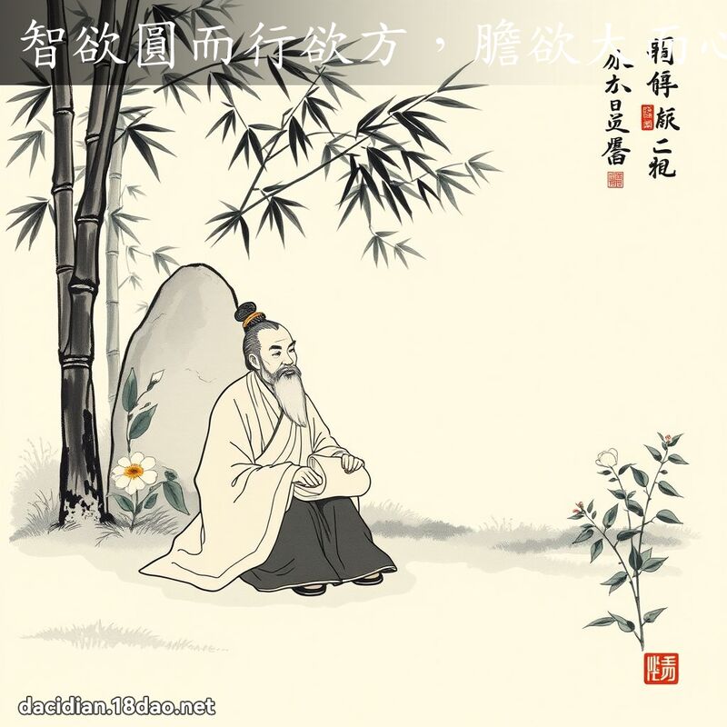 智欲圓而行欲方,膽欲大而心欲小 配图