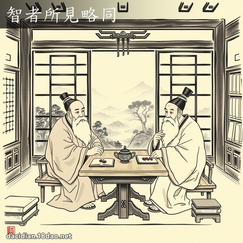 智者所見略同 配图