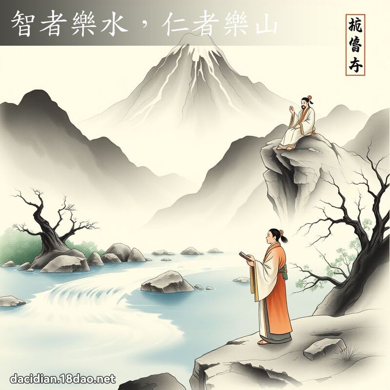 智者樂水，仁者樂山 配图