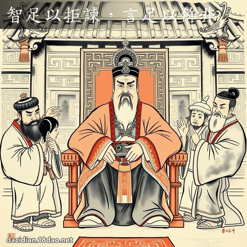 智足以拒諫,言足以飾非 配图