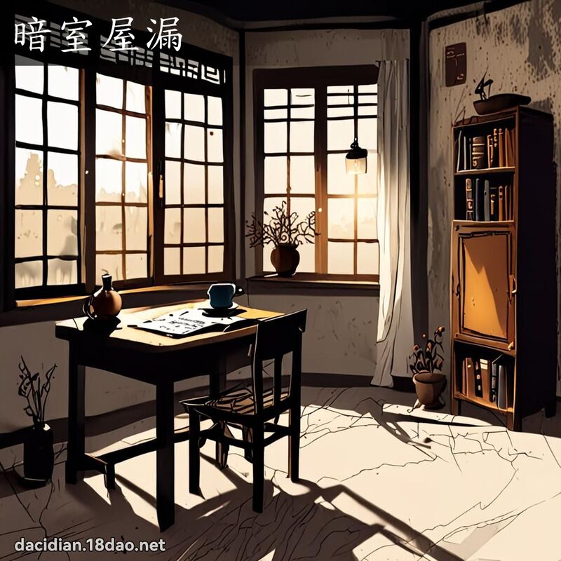 暗室屋漏 配图