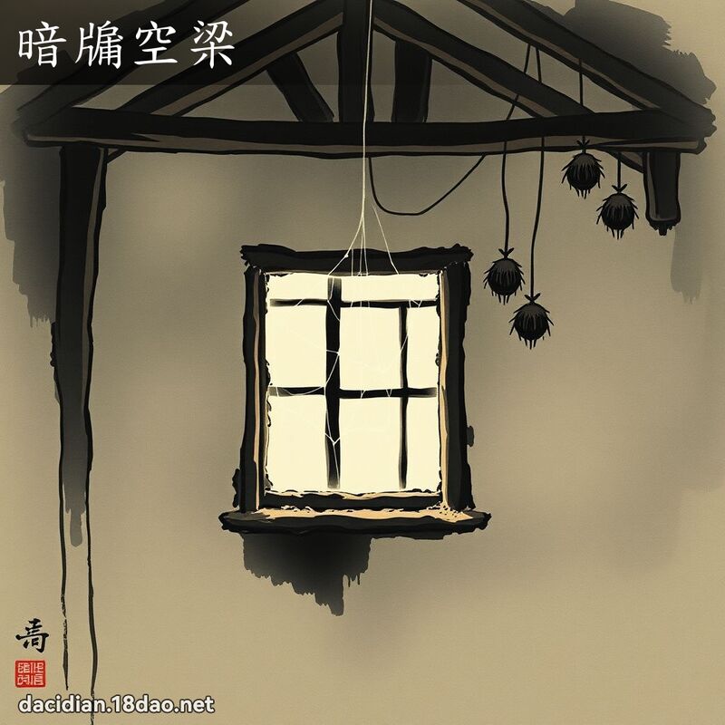 暗牖空梁 配图
