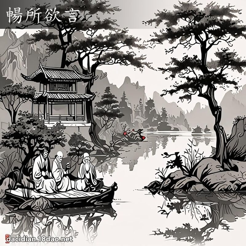 暢所欲言 配图