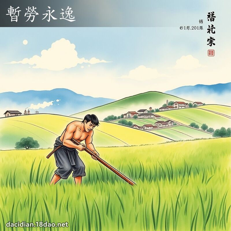 暫勞永逸 配图