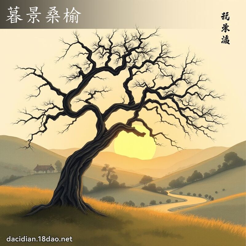 暮景桑榆 配图
