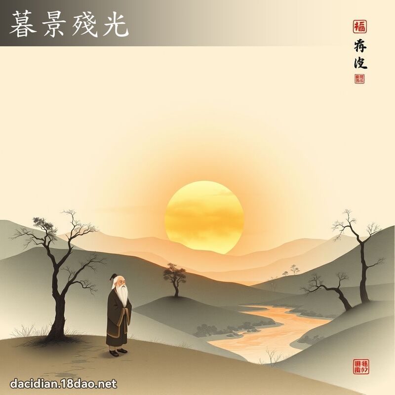 暮景殘光 配图