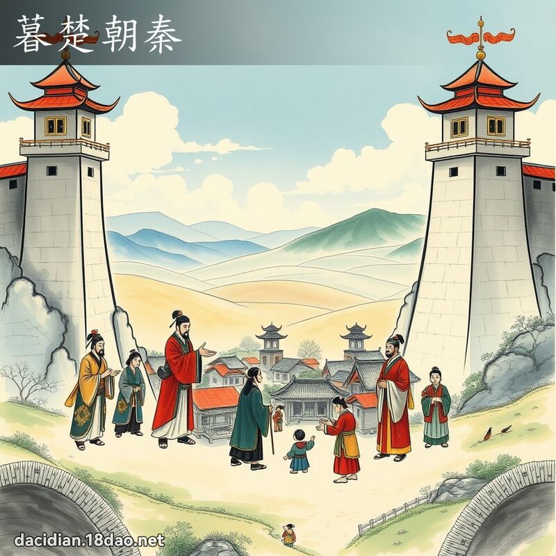 暮楚朝秦 配图