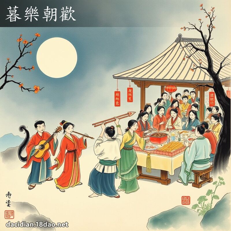 暮樂朝歡 配图