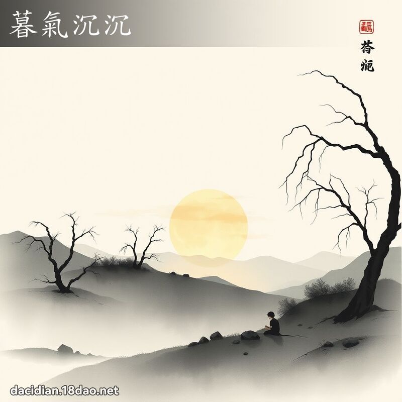 暮氣沉沉 配图