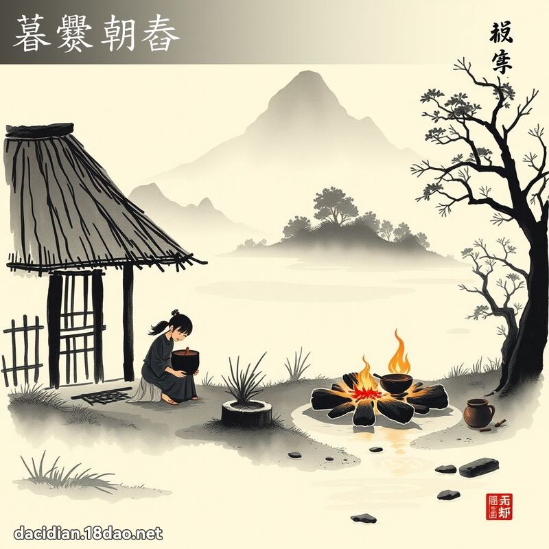 暮爨朝舂 配图