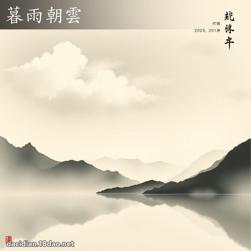 暮雨朝雲 配图